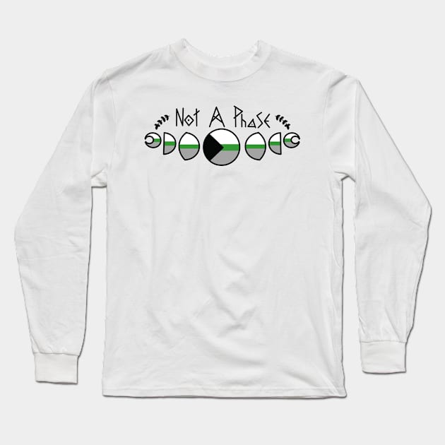 Not A Phase - Demiromantic pride edition - Long Sleeve T-Shirt by Beelixir Illustration